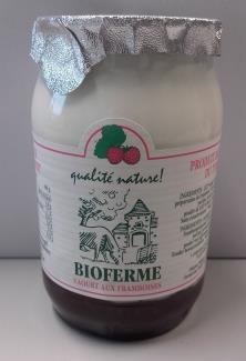 Bioferme Yoghurt framboos bio 150g